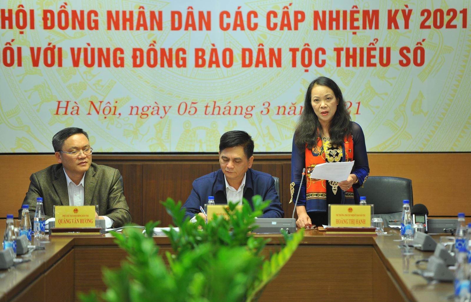 Ngày 5/3/2021, Hội đồng Dân tộc của Quốc hội và Ủy ban Dân tộc trực thuộc Chính phủ phối hợp tổ chức Hội nghị triển khai kế hoạch thông tin, tuyên truyền phục vụ bầu cử đại biểu Quốc hội khóa XV và đại biểu HĐND các cấp nhiệm kỳ 2021-2026 trên địa bàn vùng dân tộc thiểu số và miền núi.
