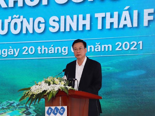 Chủ tịch UBND tỉnh Nguyễn Văn Sơn phát biểu tại buổi lễ