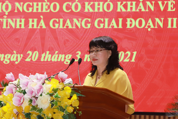 Giám đốc Công ty Gia Long (Xín Mần) khẳng định sẽ tiếp tục ủng hộ tỉnh thực hiện chương trình.