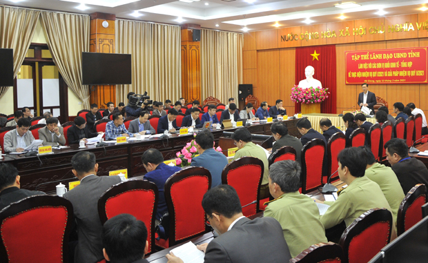 Toàn cảnh buổi làm việc.
