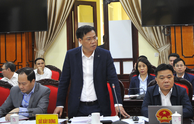 Giám đốc Sở Xây dựng Nguyễn Tiến Dũng đề xuất các giải pháp tăng cường quản lý chất lượng các công trình đầu tư.