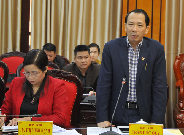 Phó Chủ tịch UBND tỉnh Trần Đức Quý đề nghị các ngành, đơn vị trong khối tập trung thực hiện các nhiệm vụ một cách hiệu quả, sát điều kiện thực tế địa phương.