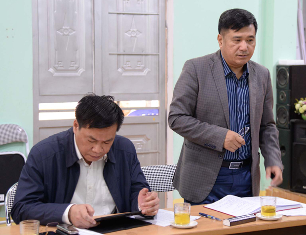 Bí thư Thành ủy Hầu Minh Lợi phát biểu tại buổi làm việc.