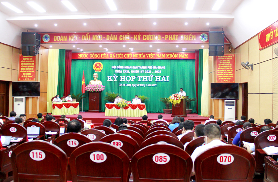 Kỳ họp thứ hai, HĐND thành phố Hà Giang khóa XXIII, nhiệm kỳ 2021 - 2026