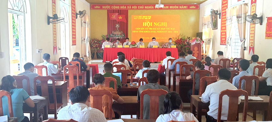 Tổ đại biểu HĐND tỉnh tiếp xúc cử tri tại xã Yên Cường.