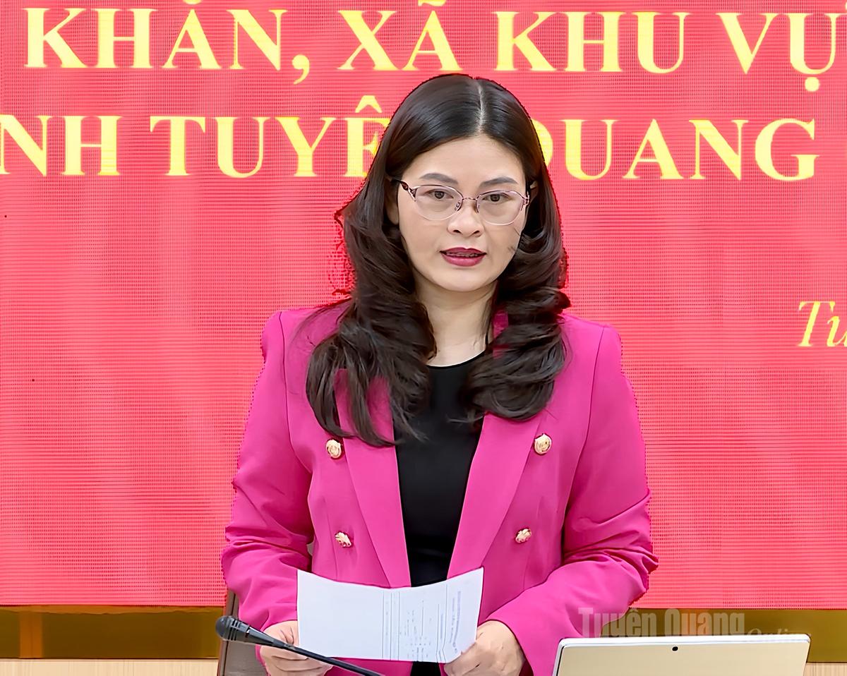 Đồng chí Vương Ngọc Hà, Ủy viên Ban Thường vụ Tỉnh ủy, Phó Chủ tịch UBND tỉnh, Chủ tịch Hội đồng thẩm định phát biểu chỉ đạo tại hội nghị..