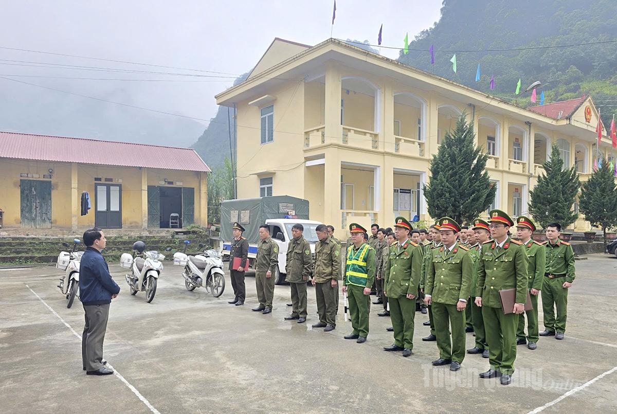Công an xã Đường Thượng ra quân cao điểm tấn công trấn áp tội phạm, bảo đảm ANTT, bảo vệ Đại hội Đảng; cuộc bầu cử đại biểu Quốc hội khóa XVI và đại biểu HĐND các cấp, nhiệm kỳ 2026 - 2031.
