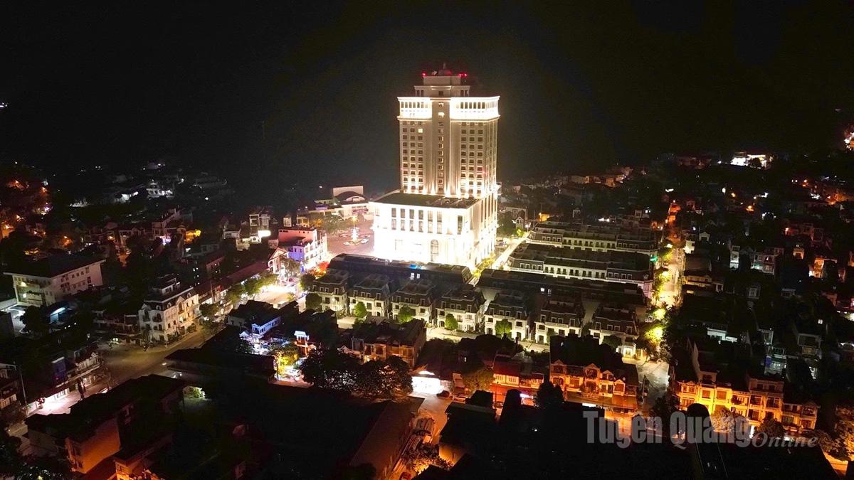 Một góc phường Hà Giang 2 về đêm.