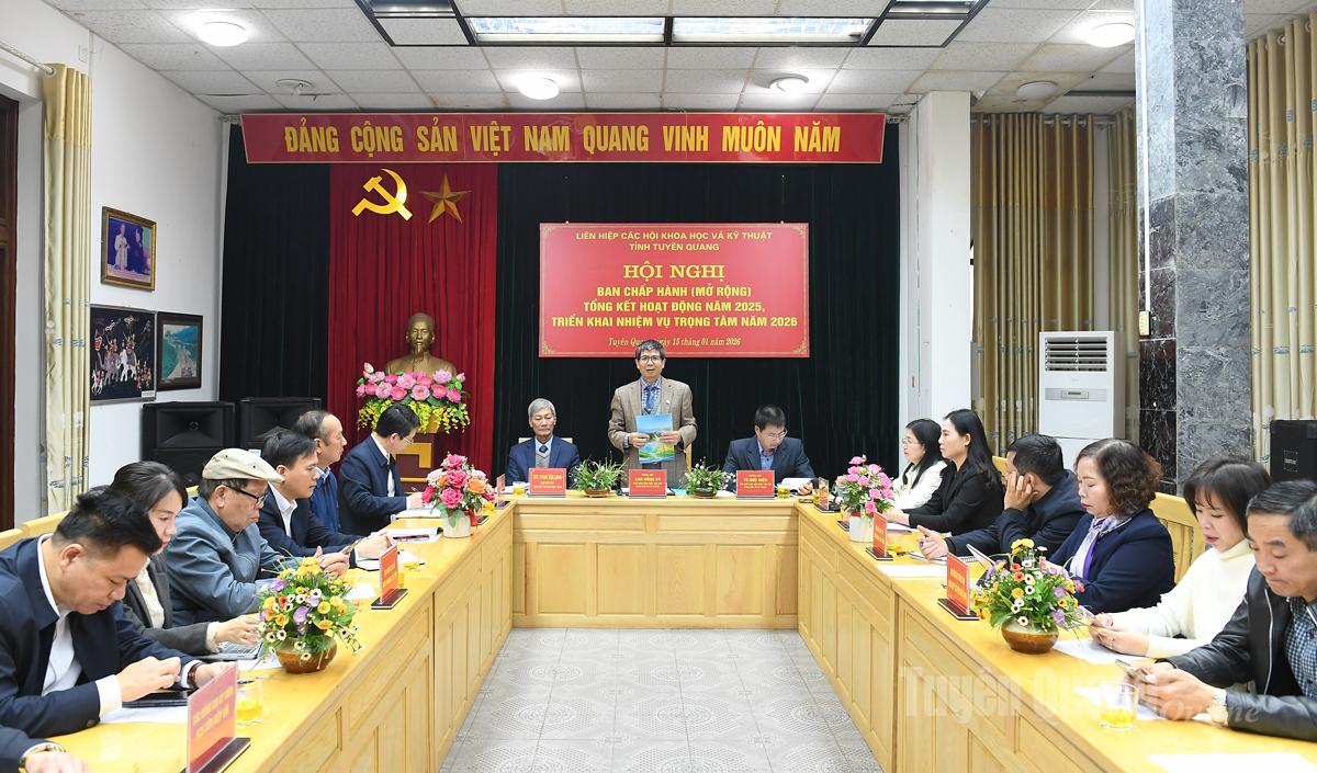 Lãnh đạo Liên hiệp các Hội Khoa học và Kỹ thuật tỉnh triển khai các nhiệm vụ trọng tâm năm 2026.