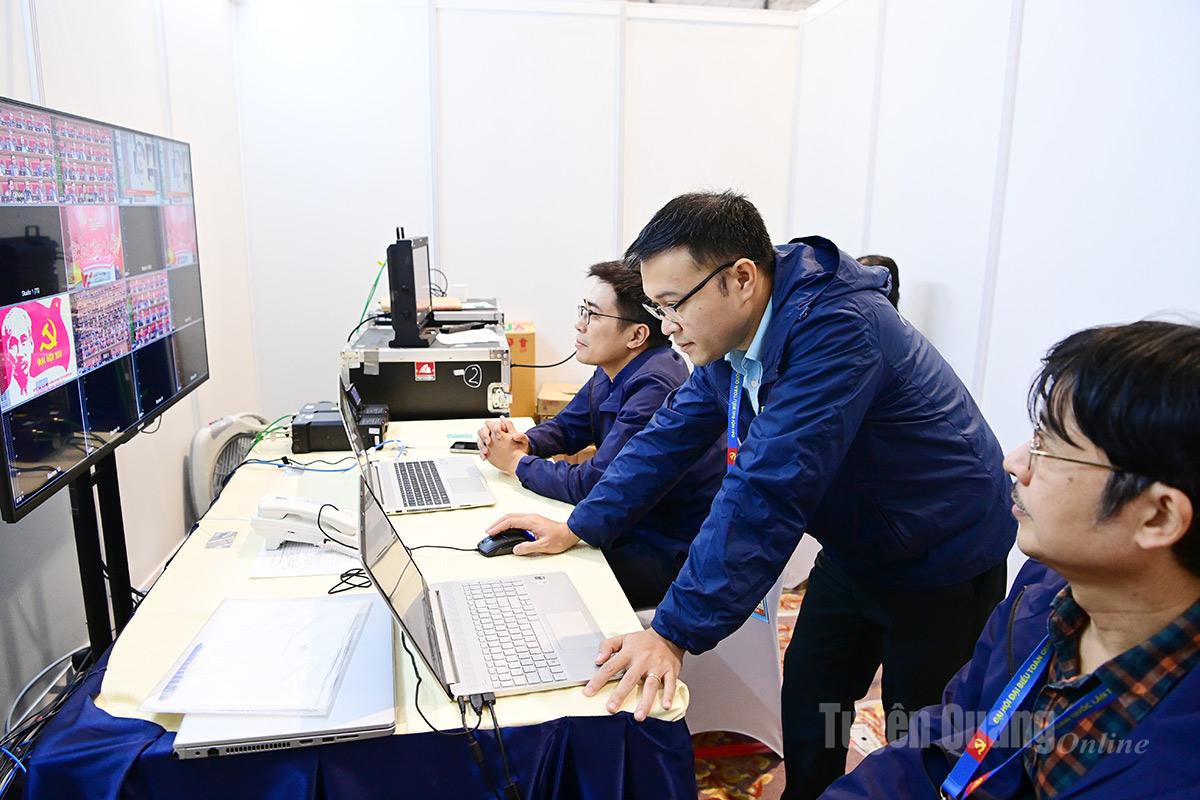 Khu vực phòng tổng khống chế dã chiến của Đài Truyền hình Việt Nam.