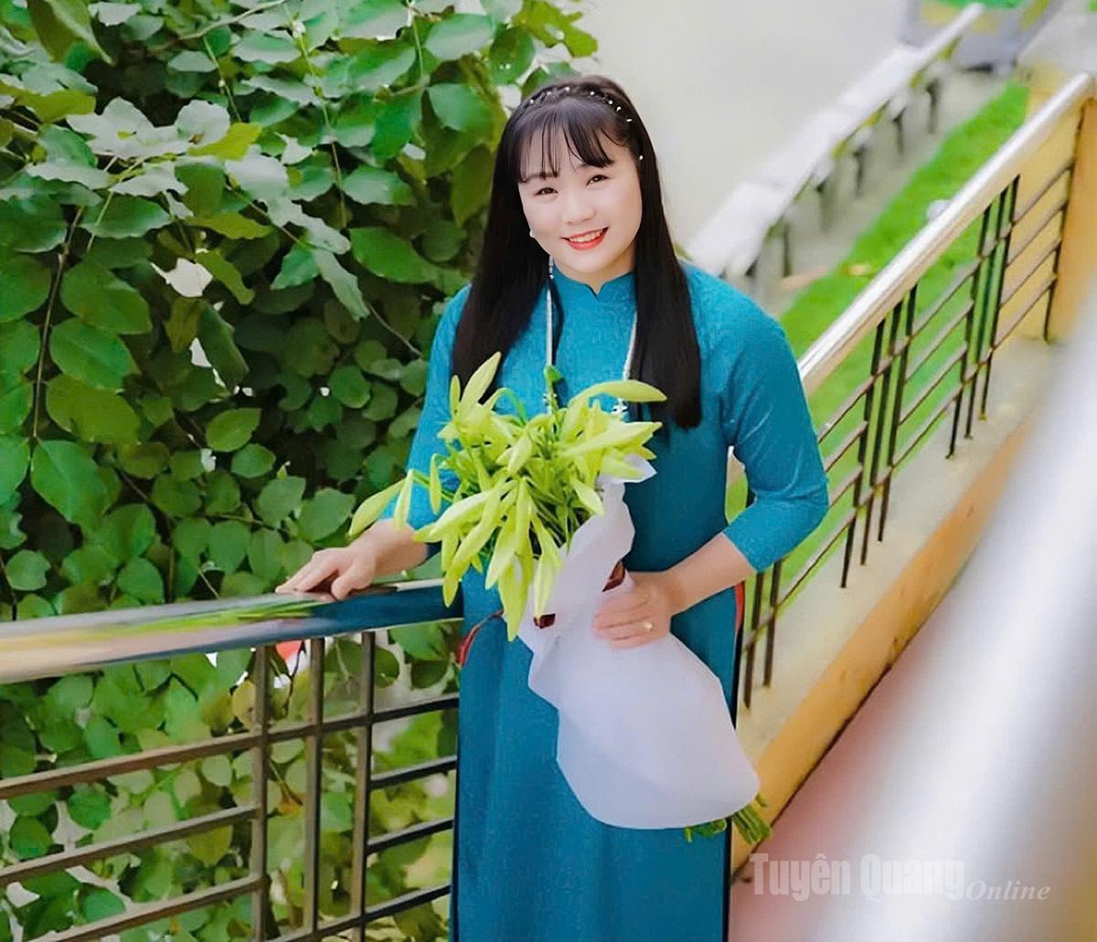 Cô giáo Cao Diệp Thanh, giáo viên môn Ngữ văn, Trường THPT Tân Trào.