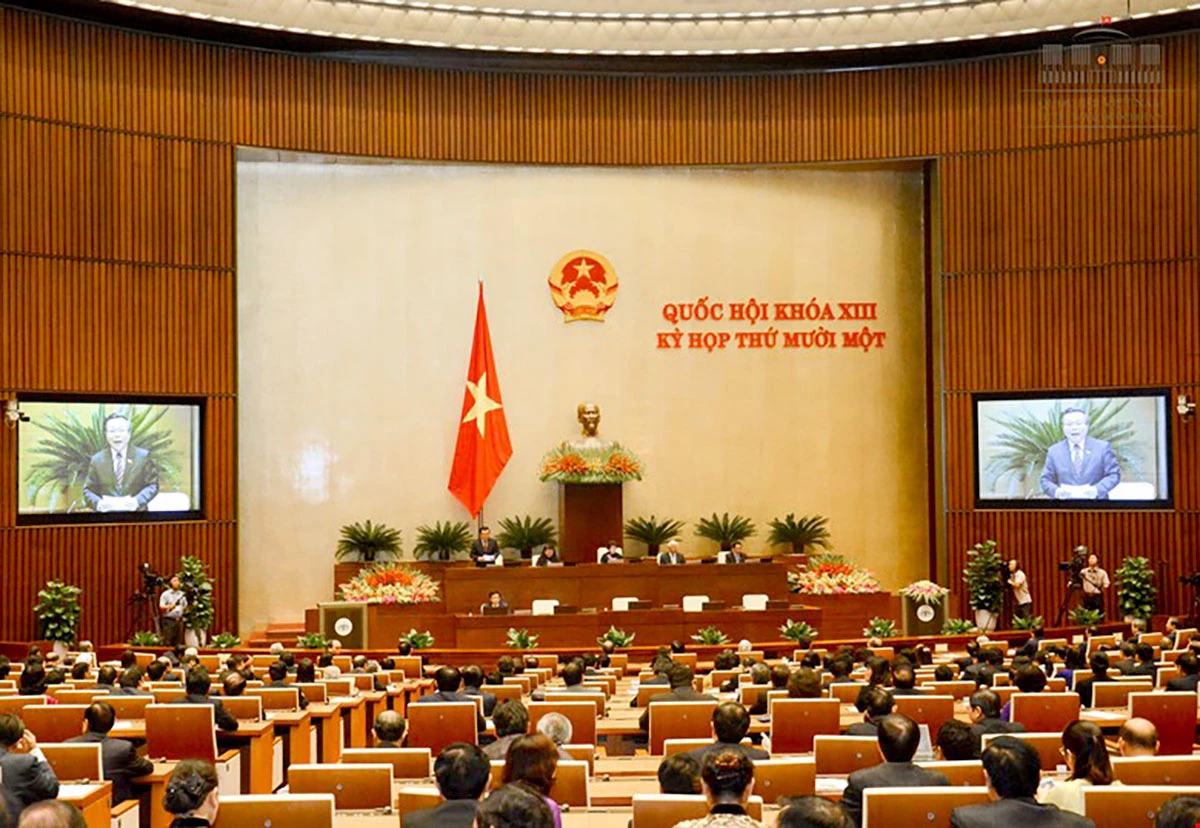 Chủ tịch Quốc hội Trần Thanh Mẫn phát biểu bế mạc Kỳ họp thứ Bảy, Quốc hội khóa XV.