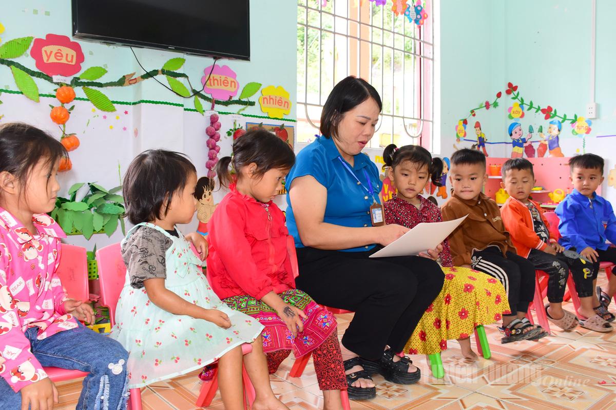 Năm học 2025 - 2026, trường Mầm non Lũng Cú đã khắc phục được tình trạng thiếu giáo viên.