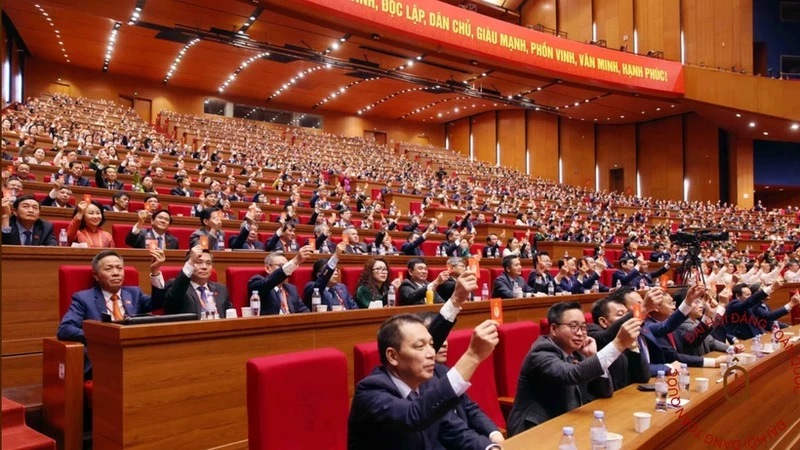 Delegates at the 14th National Party Congress.