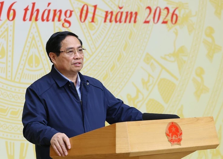 Prime Minister Pham Minh Chinh addresses the conference (Photo: VNA)