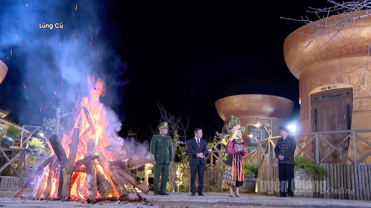 Cầu truyền hình trực tiếp chào năm mới 2026 tại xã Lũng Cú.