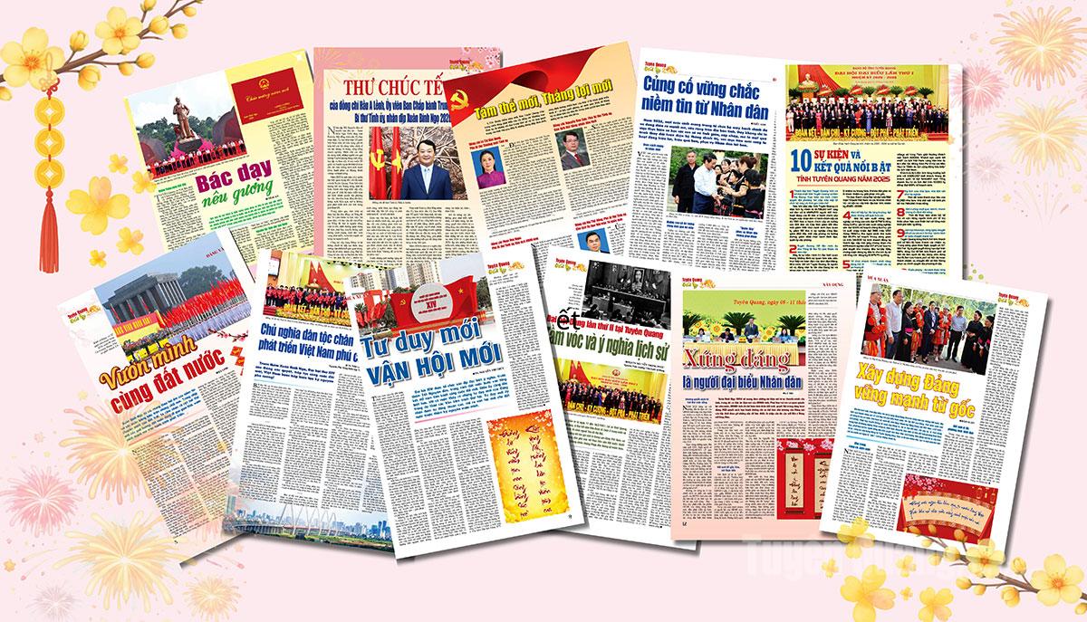 Các trang Báo Xuân Bính Ngọ 2026.