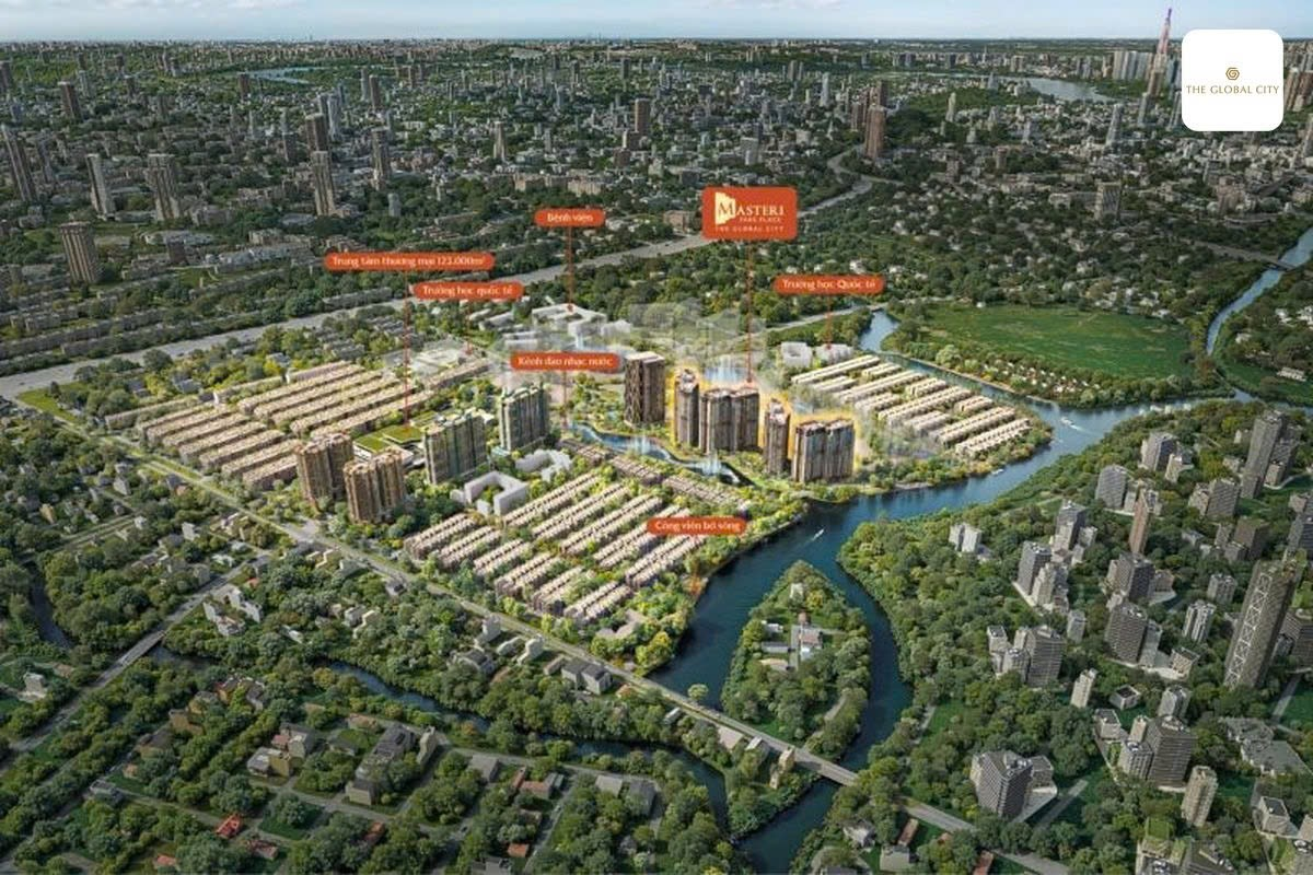 Vị trí đắt giá của chung cư Masteri Park Place tại lõi dự án Global City
