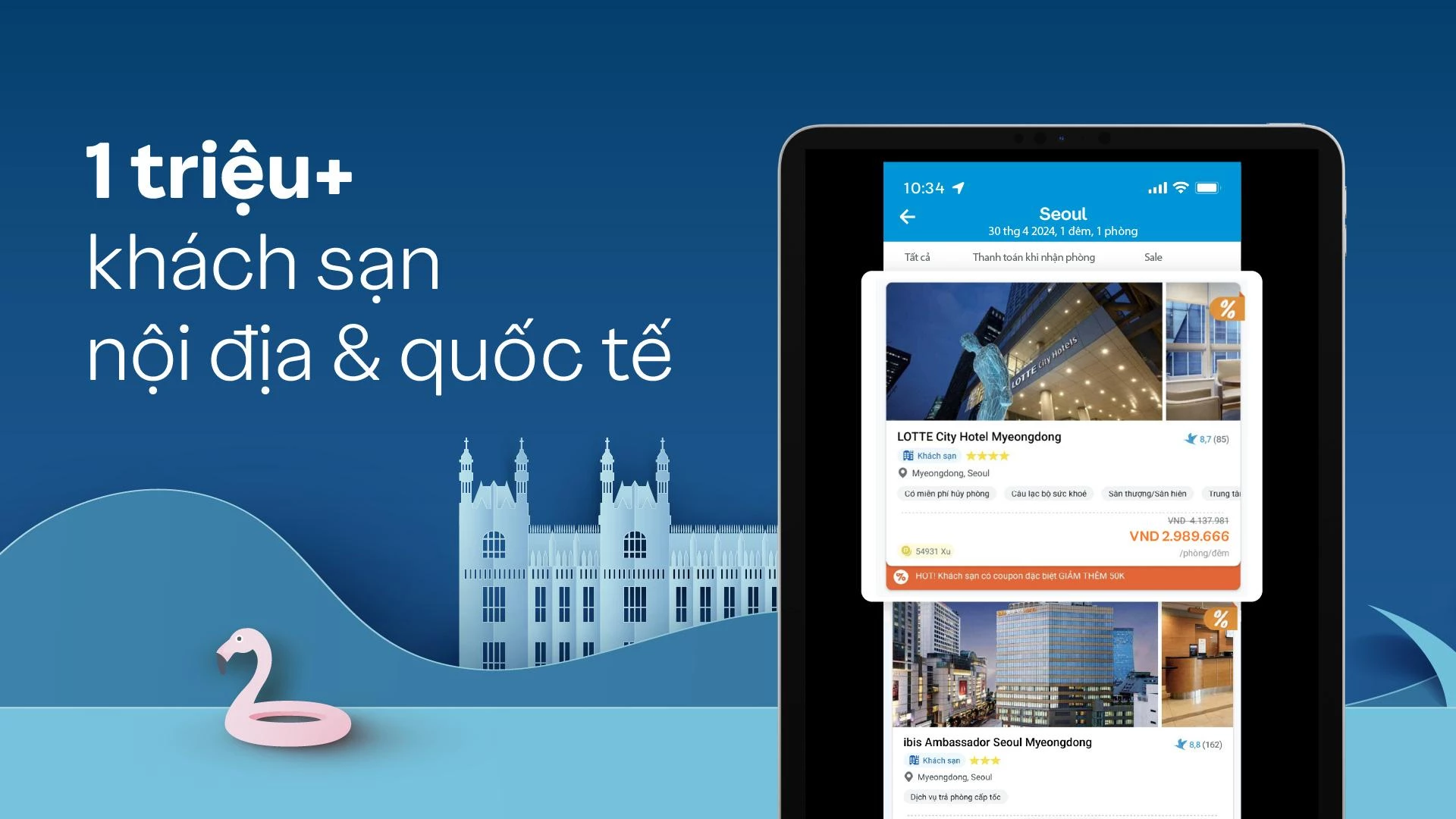 Đặt phòng sớm trên Traveloka để chọn được phòng view đẹp