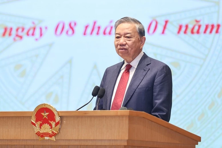 Tổng Bí thư Tô Lâm phát biểu chỉ đạo Hội nghị - Ảnh VGP/Nhật Bắc