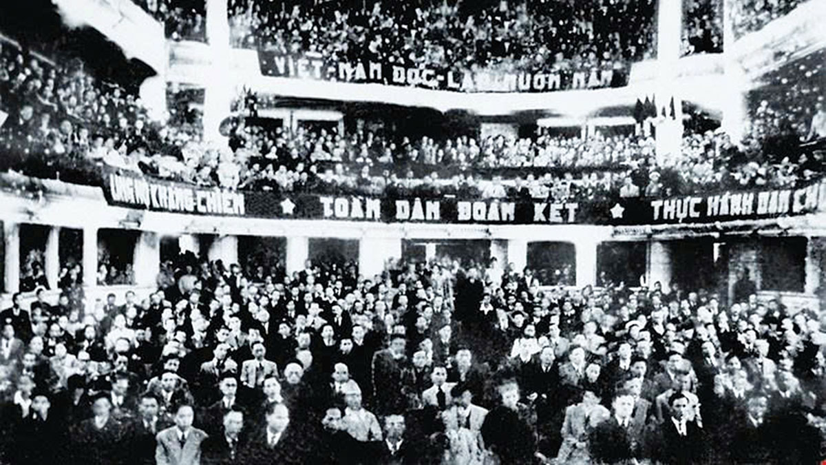 Toàn cảnh một phiên họp của Quốc hội khóa I.