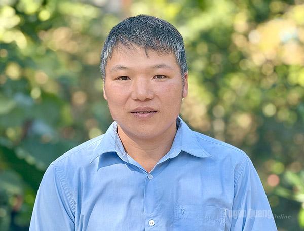 anh Đặng Văn Hùng, dân tộc Pà Thẻn, thôn Nặm Pó, xã Kiến Thiết.