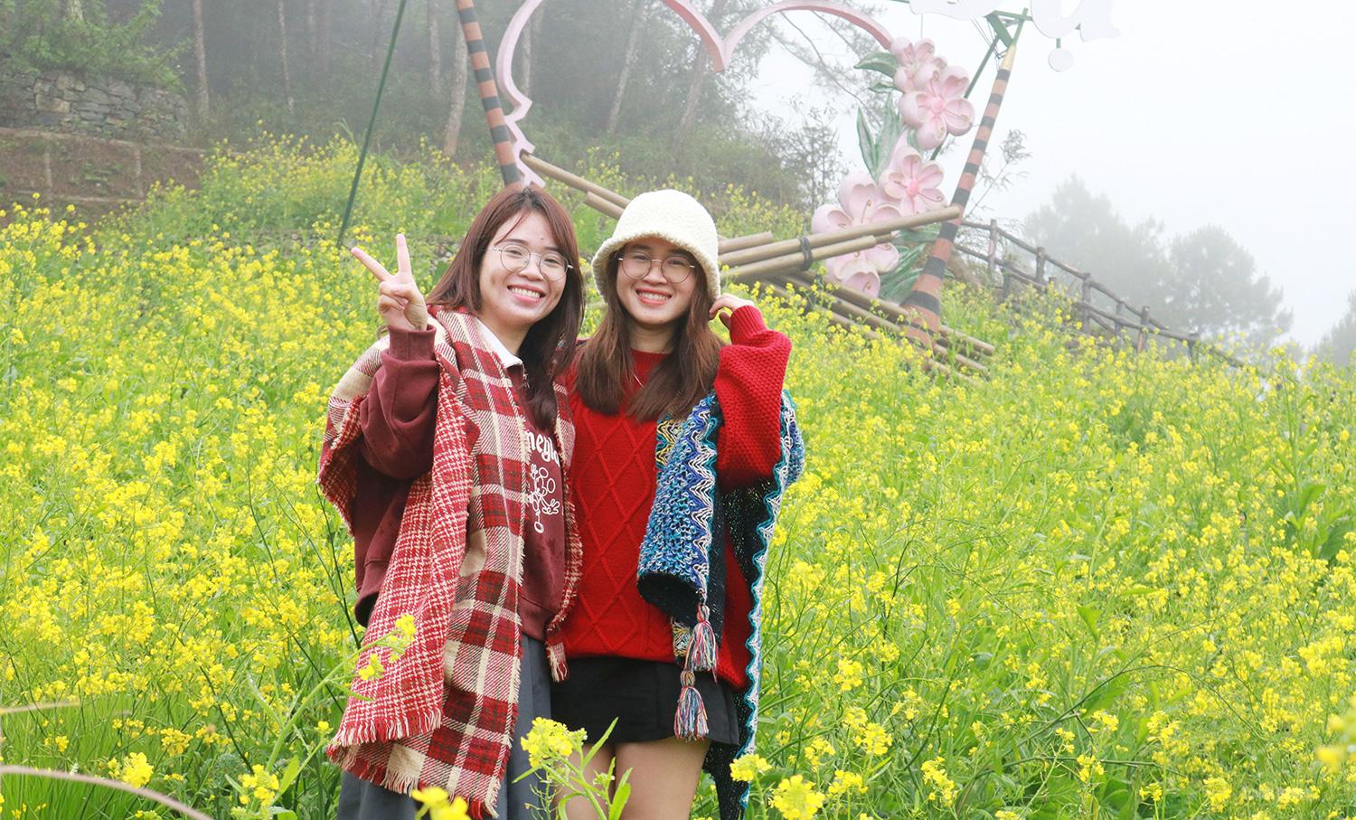 Mustard gardens in Quan Ba commune attract visitors seeking hands-on experiences.