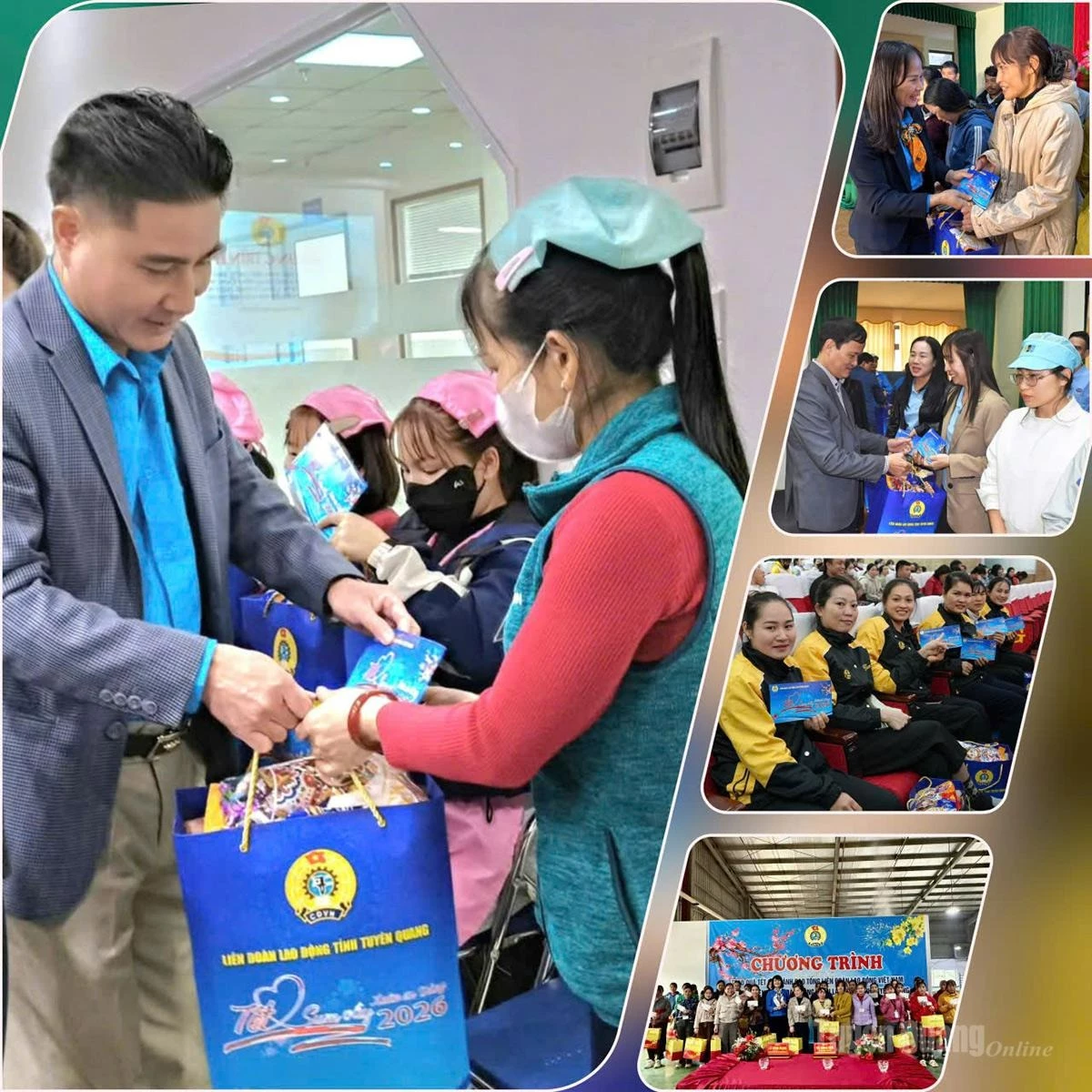 The gifts provided additional motivation for workers to enjoy a full and meaningful Tet holiday.