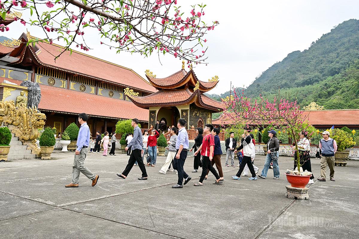 At the start of the New Year, Truc Lam Chinh Phap Zen Monastery in Nong Tien Ward is an ideal destination for offerings and spring outings.