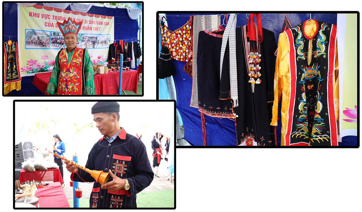 Trang phục nam của dân tộc Dao quần chẹt được thêu dệt đơn giản hơn so với nữ giới nhưng cũng rất tinh tế.