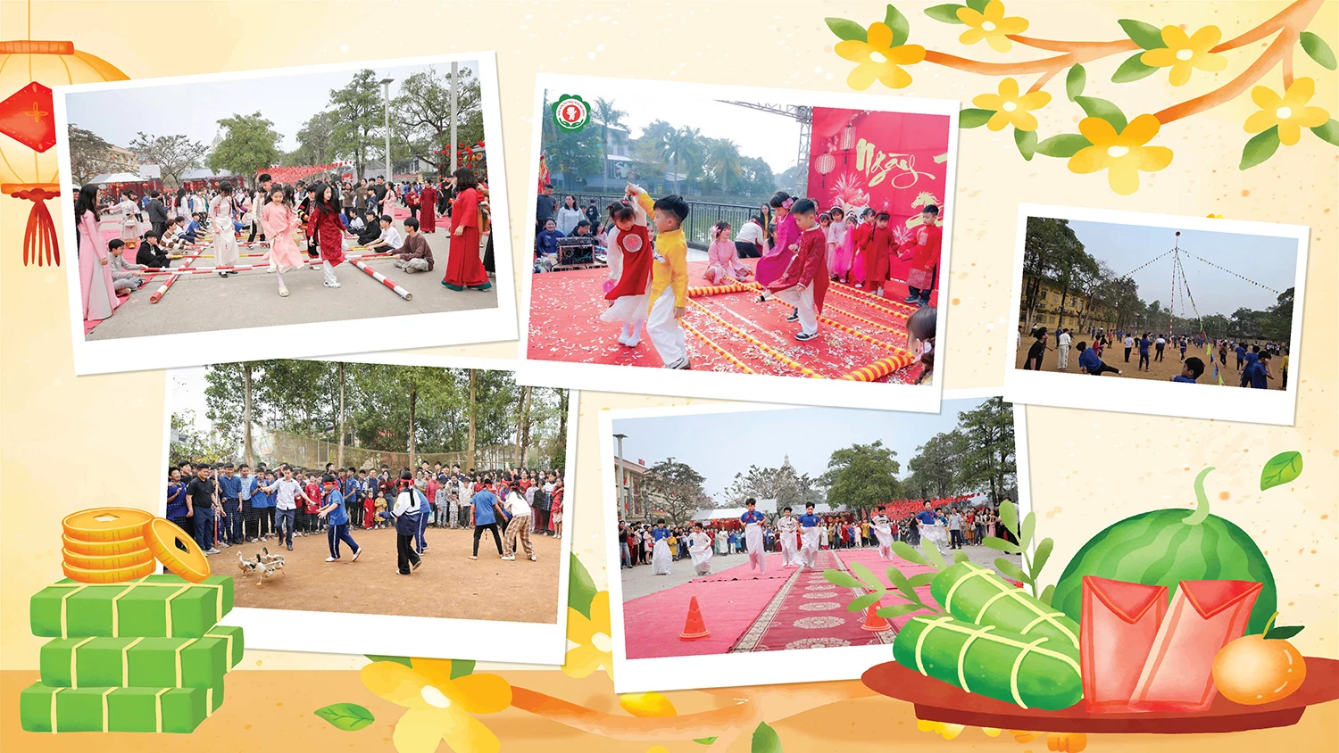 Những trò chơi dân gian thu hút các em học sinh tìm hiểu và trải nghiệm.