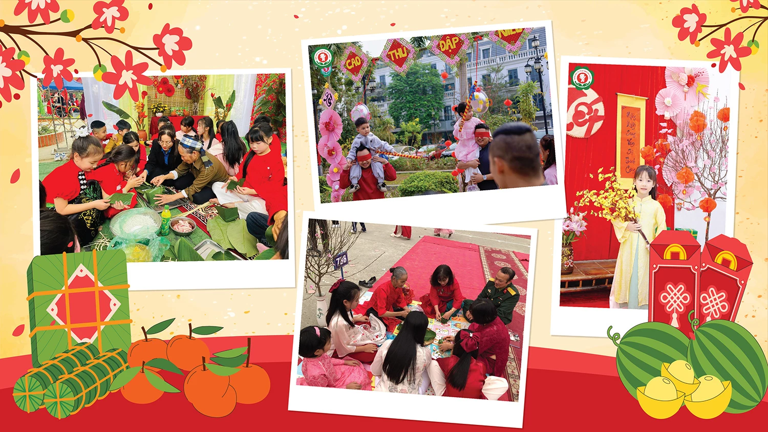 Nhiều hoạt động trải nghiệm thu hút phụ huynh cùng tham gia.