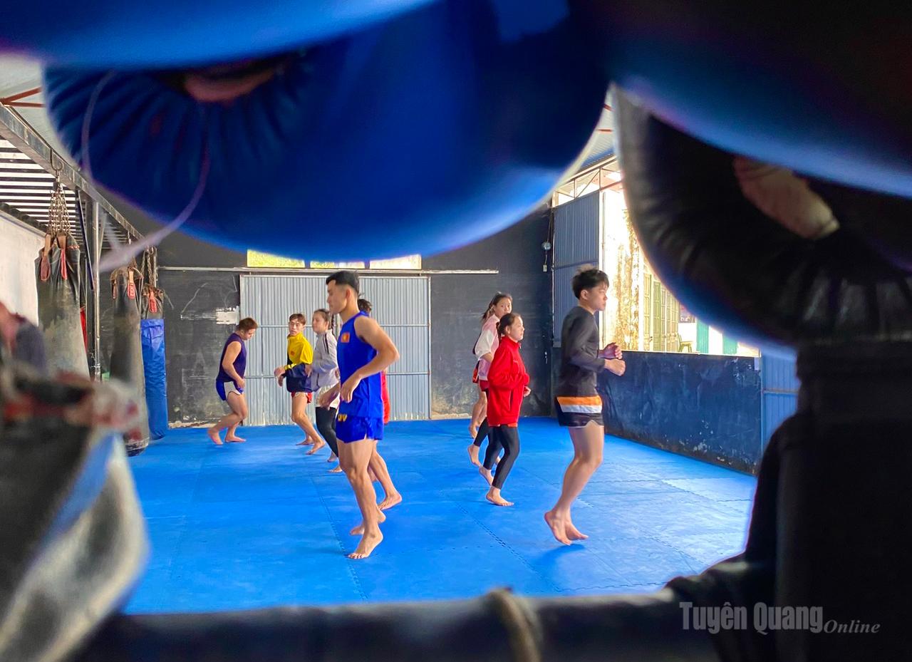 Though temperatures outside hover at 15 degrees Celsius, the training hall stays heated by the high intensity of workouts.