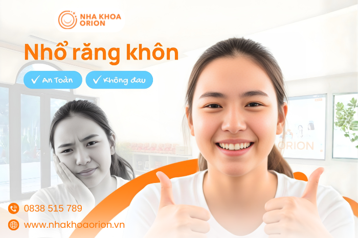 Nhổ răng khôn là giải pháp giúp bạn ngăn ngừa biến chứng xô lệch răng và viêm nhiễm. Nha khoa Orion cung cấp dịch vụ nhổ răng khôn uy tín và chất lượng