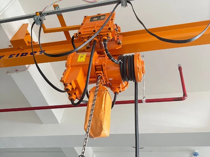 Pa lăng xích điện chính hãng Kawasaki được lắp đặt thực tế