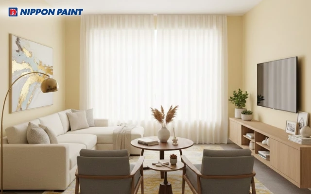 Chọn màu sơn hài hòa phong thủy, ánh sáng và diện tích giúp không gian sống cân bằng và dễ chịu