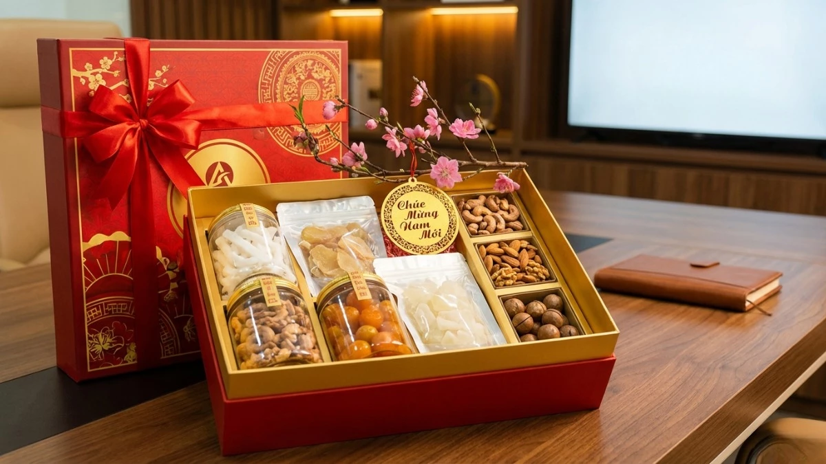 Hộp quà hạt dinh dưỡng là lựa chọn hướng đến sức khỏe.