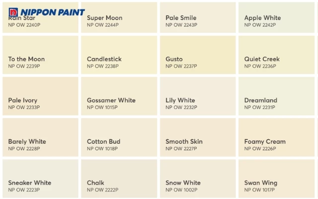 Bảng màu sơn đa dạng của Nippon Paint