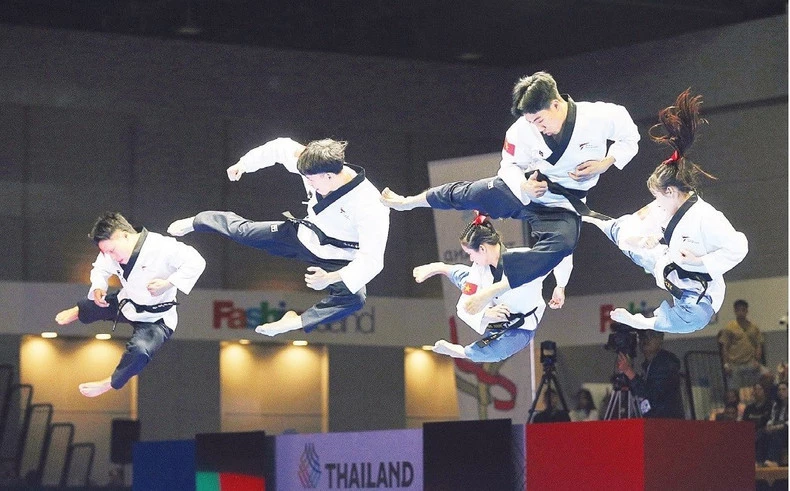Taekwondo is one of the key sports where AI has been applied in training. Photo: SONG NGU