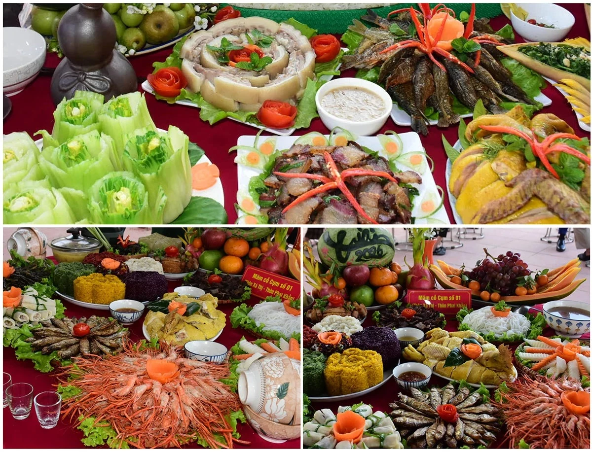 Colorful feast trays were showcased at the 2026 Hong Thai Highland Culinary Culture Festival.