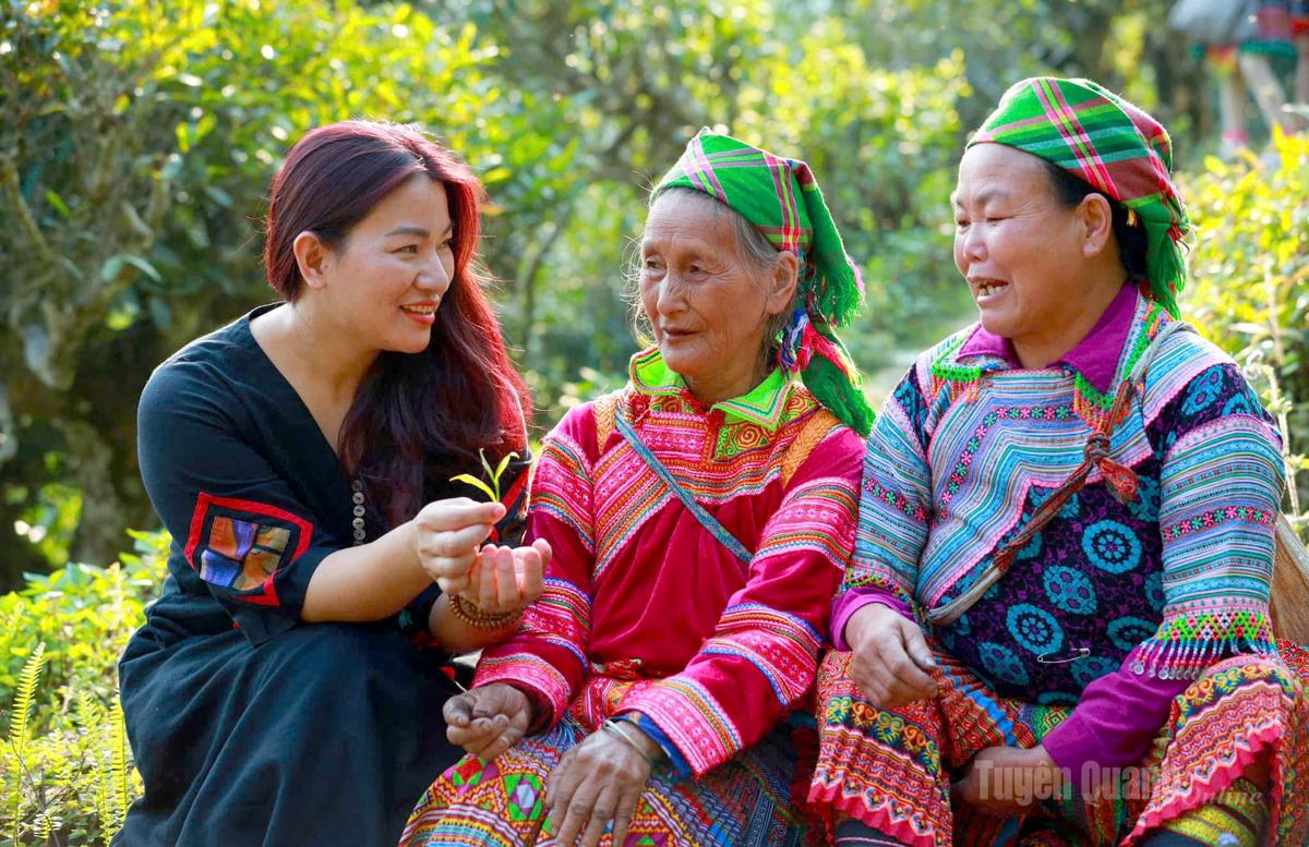 Chị Phạm Thị Minh Hải mong muốn phụ nữ vùng cao có công việc và thu nhập ổn định từ trà.