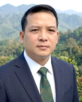 Đồng chí Thèn Văn Quân, Bí thư Đảng ủy, Chủ tịch HĐND xã Đồng Tâm