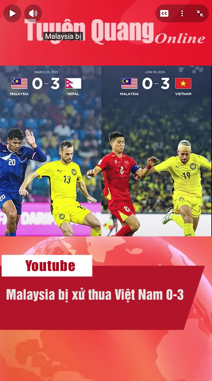Malaysia bị xử thua Việt Nam 0-3