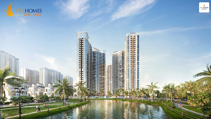 Căn hộ Vinhomes Hóc Môn cao 25-40 tầng tại lõi trung tâm dự án