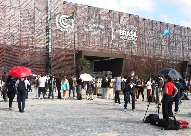 Delegates attend the COP30 in Belém, Brazil, on November 10, 2025. (Photo: Xinhua)