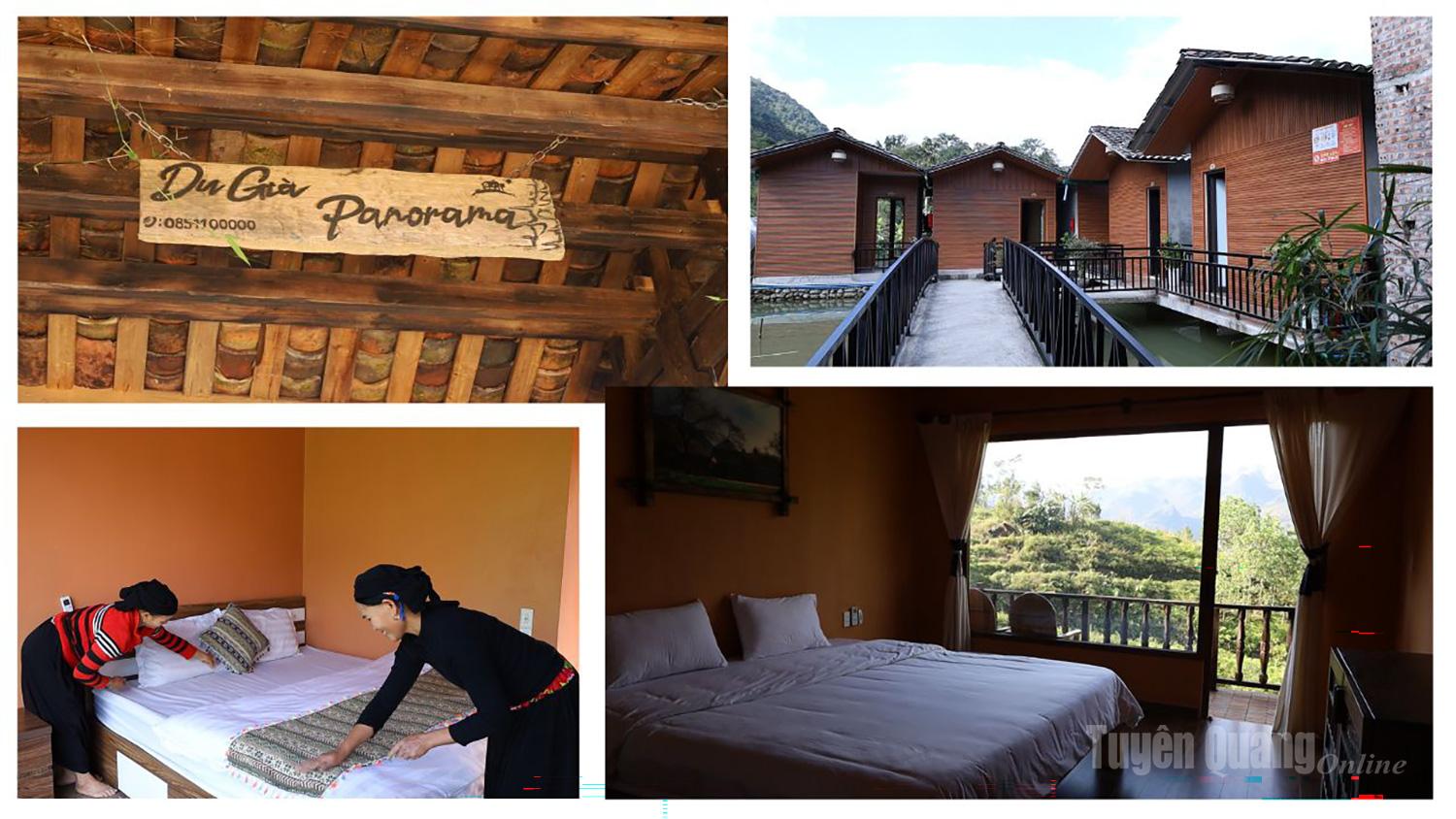 Although it is a remote area, thanks to internet connectivity and the dynamism of local people, Du Gia has developed homestay services in recent years to meet visitors accommodation needs.
