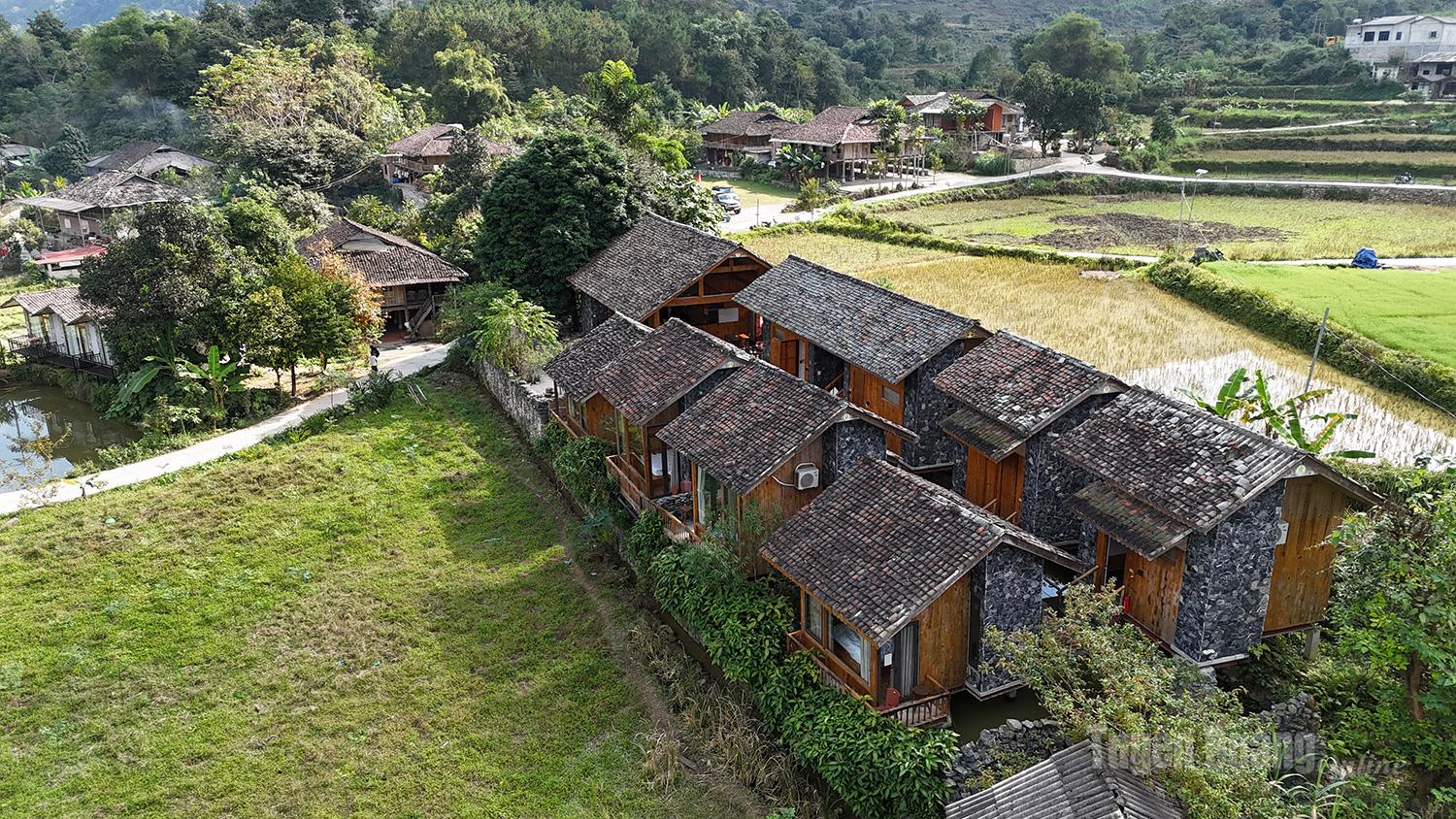 The homestays are designed in harmony with the surrounding environment and natural scenery.