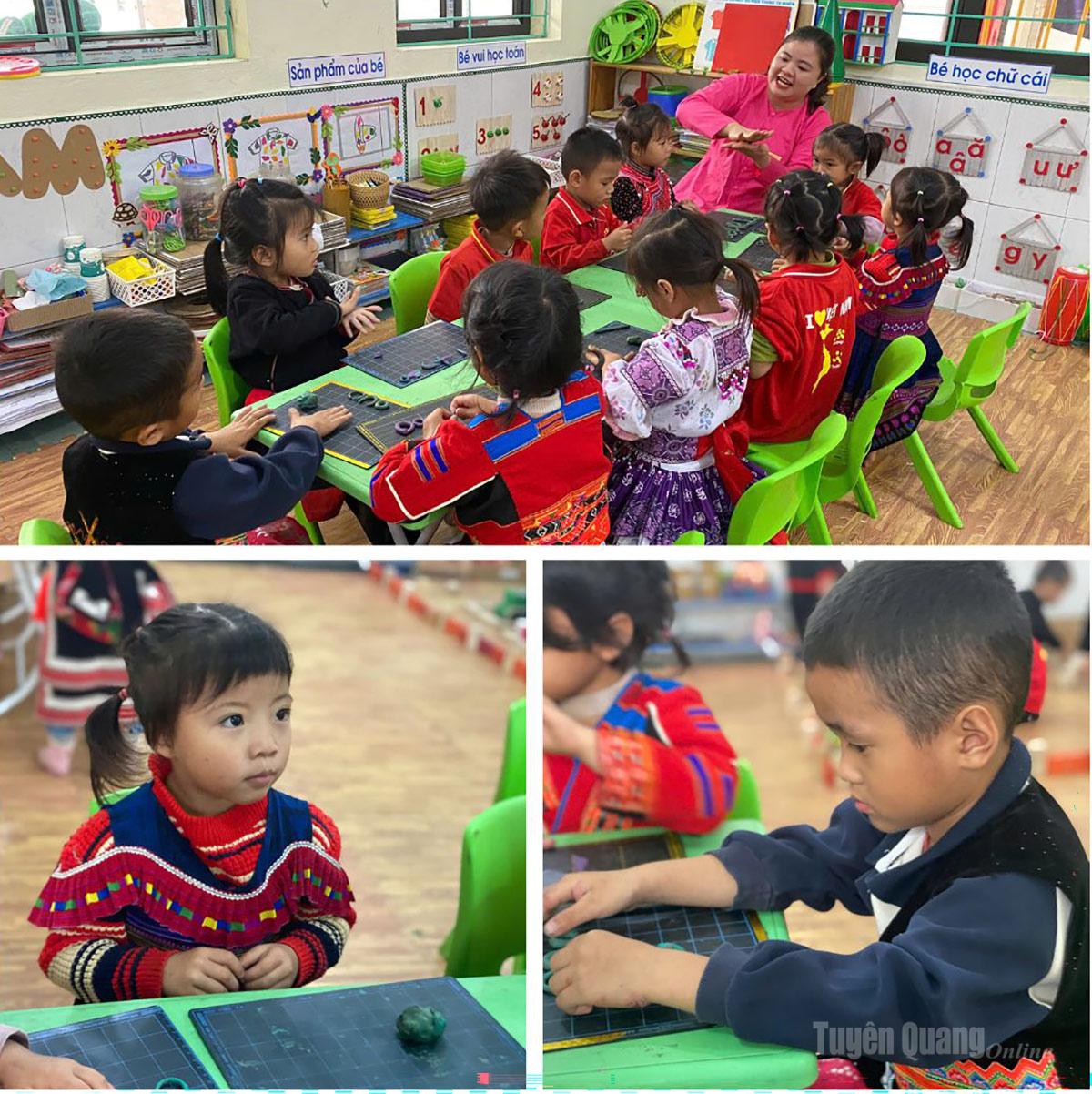 Không phải bằng những bài học khô khan, tại trường Mầm non Yên Thành, văn hóa được truyền tải một cách nhẹ nhàng, sinh động qua từng hoạt động thường ngày.