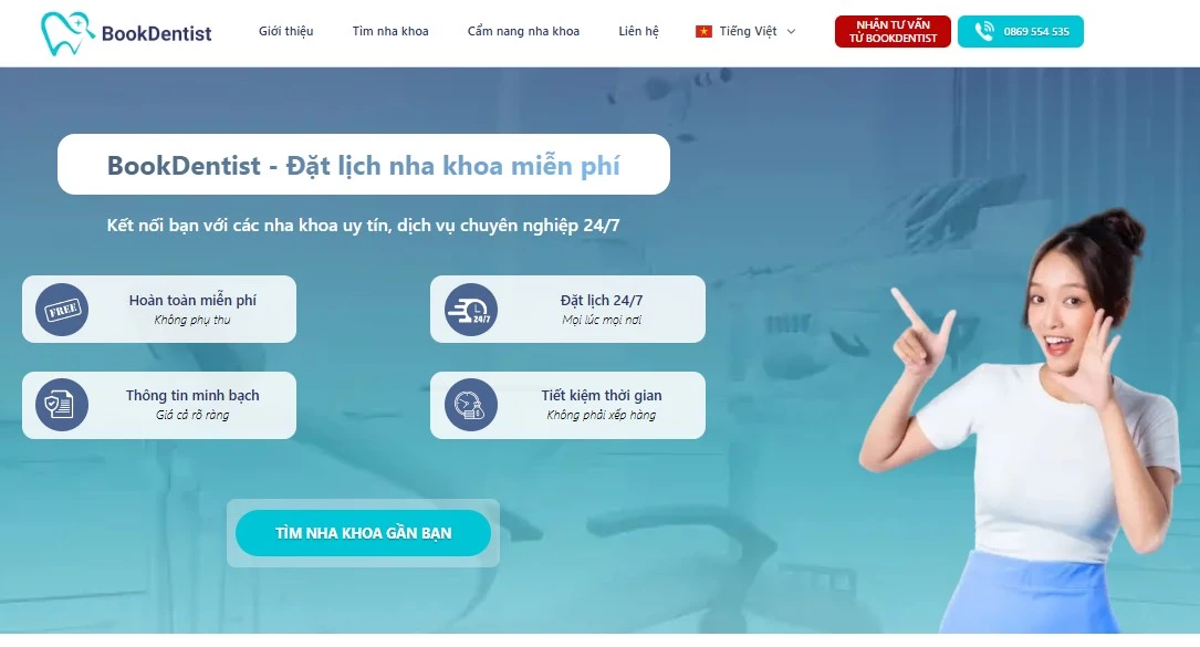 BookDentist giúp người dùng dễ dàng tìm kiếm phòng khám nha khoa phù hợp