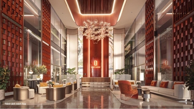 Sảnh đón khách chuẩn thương hiệu WorldHotels tại Lusso Saigon